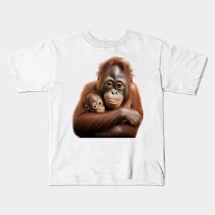 Sweetest Orangutan mother Kids T-Shirt